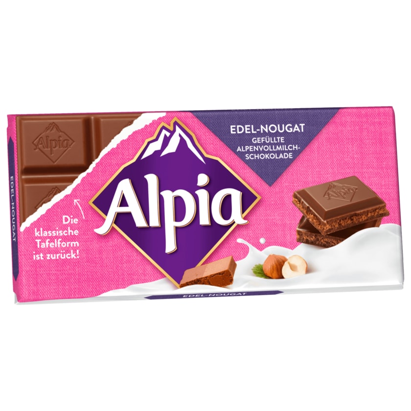 Alpia Schokolade Edel-Nougat 100g